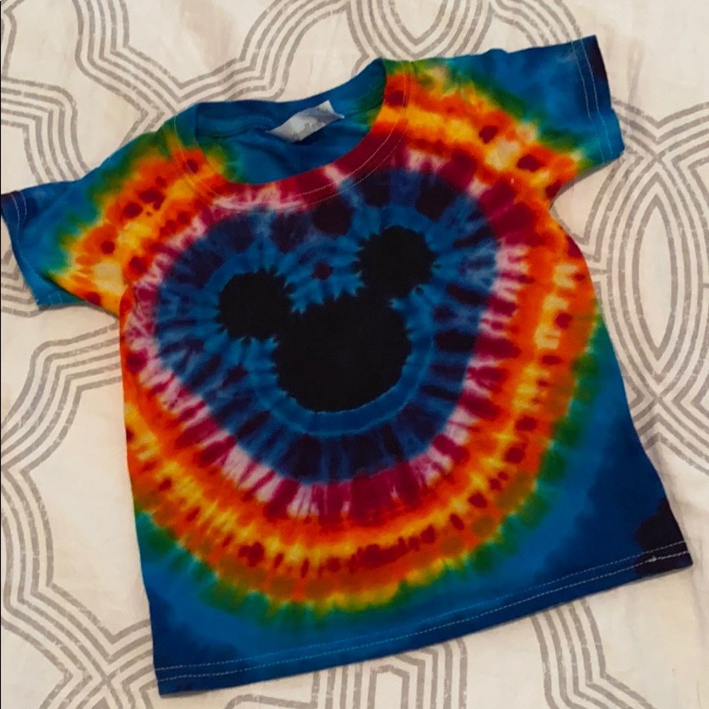 Tie dye Mickey Mouse tee 2t 3t